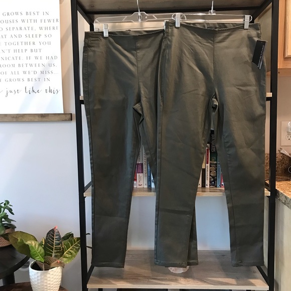 🌿ONE LEFT High Waisted Faux Leather Skinny Pants - Picture 4 of 4